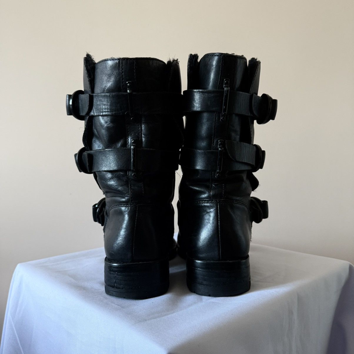Dirk Bikkembergs 00s Avantgarde Strap Belt Boxing Biker Boots Guidi MoMa Vibe Size US 7 / IT 37 - 9 Thumbnail