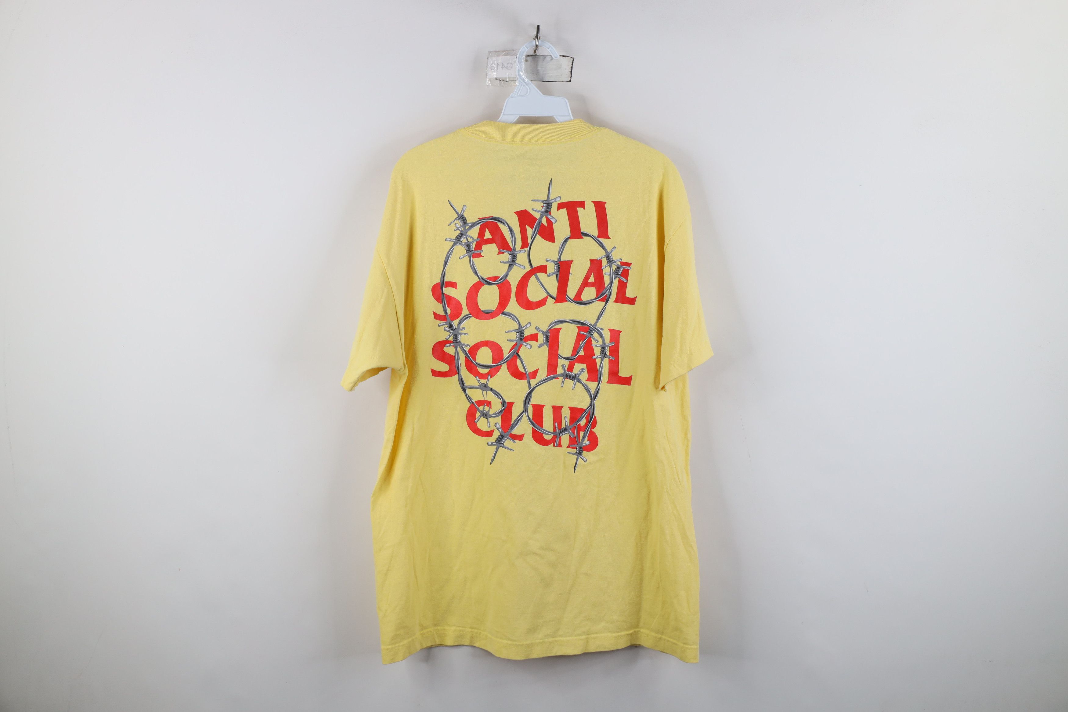 Anti Social Social Club Anti Social Social Club Barbed Wire T-Shirt Yellow USA Size US L / EU 52-54 / 3 - 10 Thumbnail