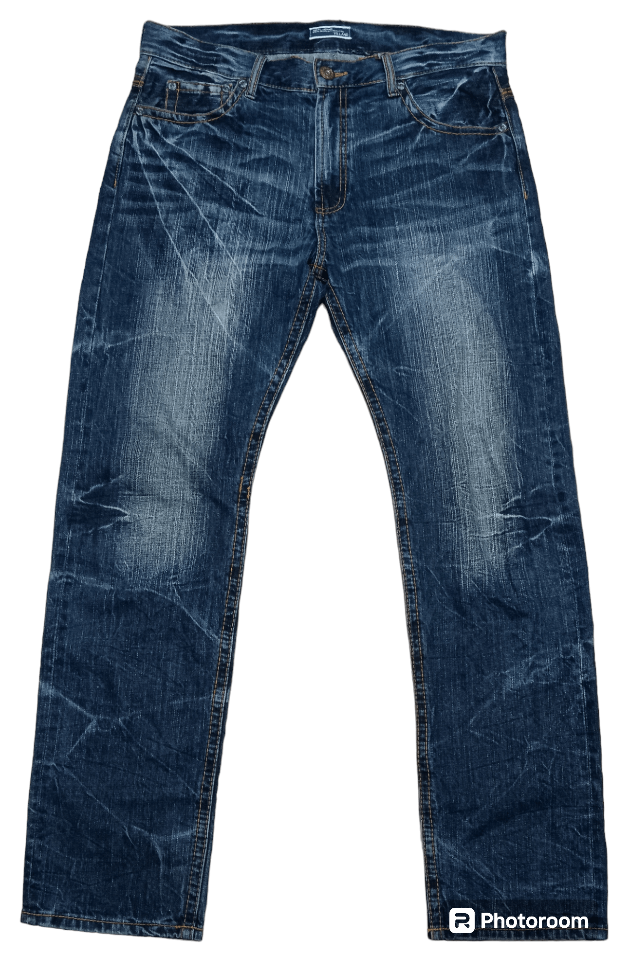 image of If Six Was Nine Villand Seasoned Distressed Jeans in Blue, Men's (Size 35)