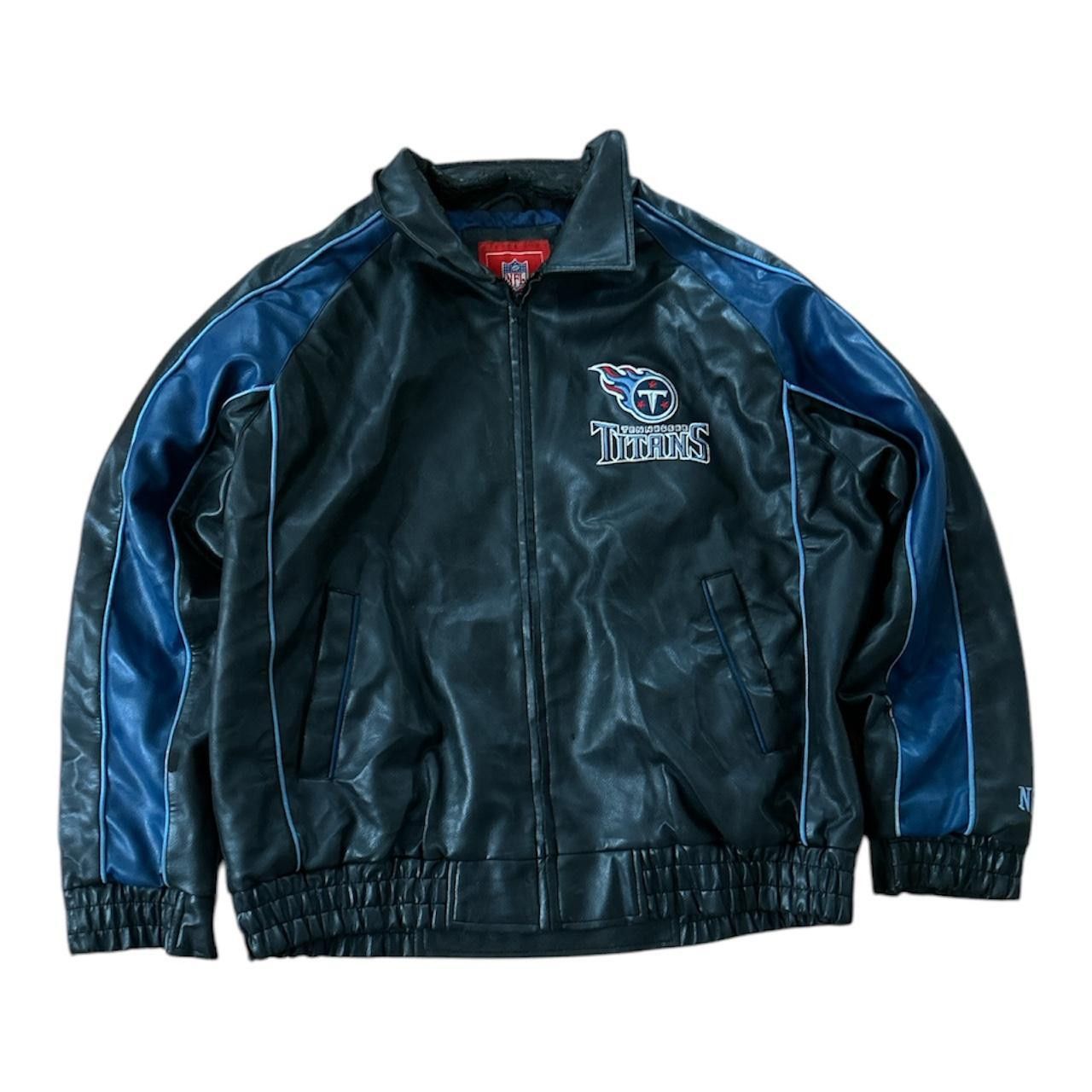 NFL vintage Tennessee Titans leather bomber jacket Size US XL / EU 56 / 4 - 1 Thumbnail