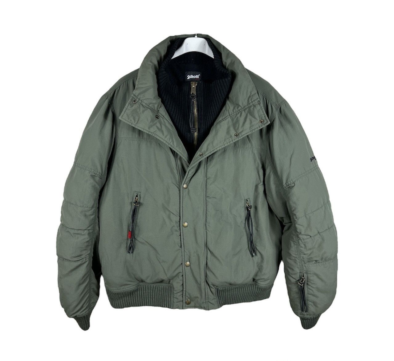 Schott Vintage Schott military kayloom padded bomber jacket double Size US XL / EU 56 / 4 - 3 Thumbnail