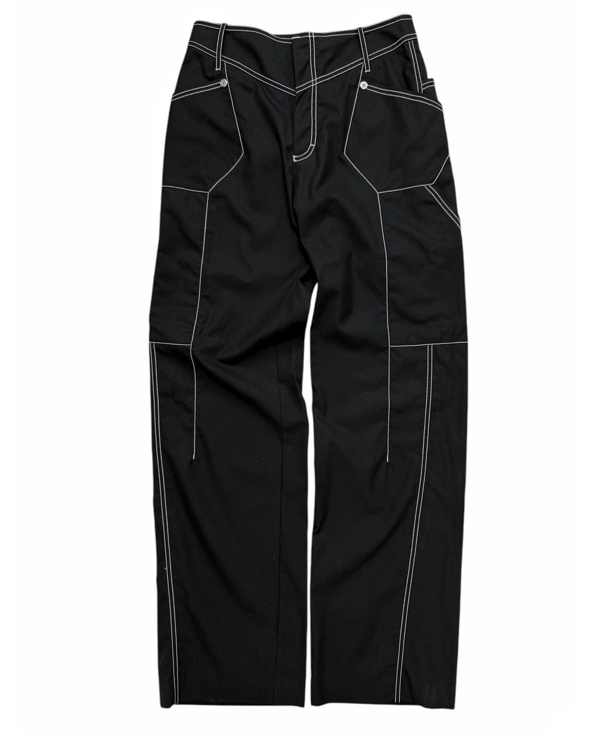 Kiko Kostadinov 2023 Runway Black Bran Carpenter Trouser Size 26" / US 2 / IT 38 - 6 Thumbnail