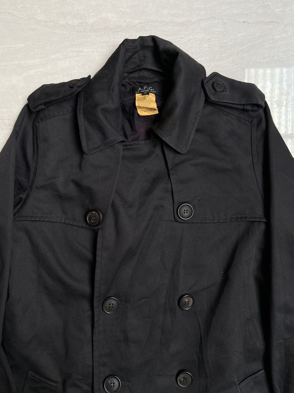 A.P.C. A.P.C Black Coat Size US M / EU 48-50 / 2 - 2 Thumbnail
