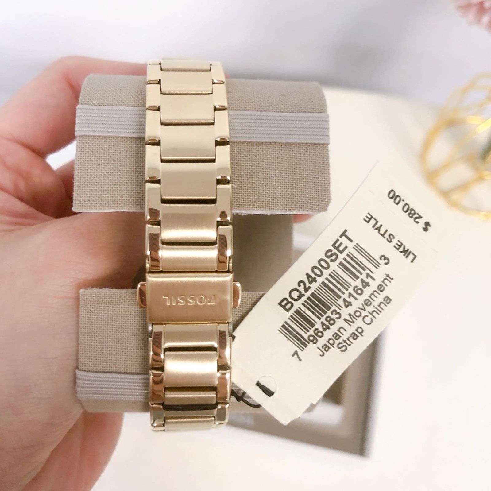 Fossil Fossil BQ2400Set His and Her Chronograph Gold-Tone Watch Size ONE SIZE - 4 Thumbnail