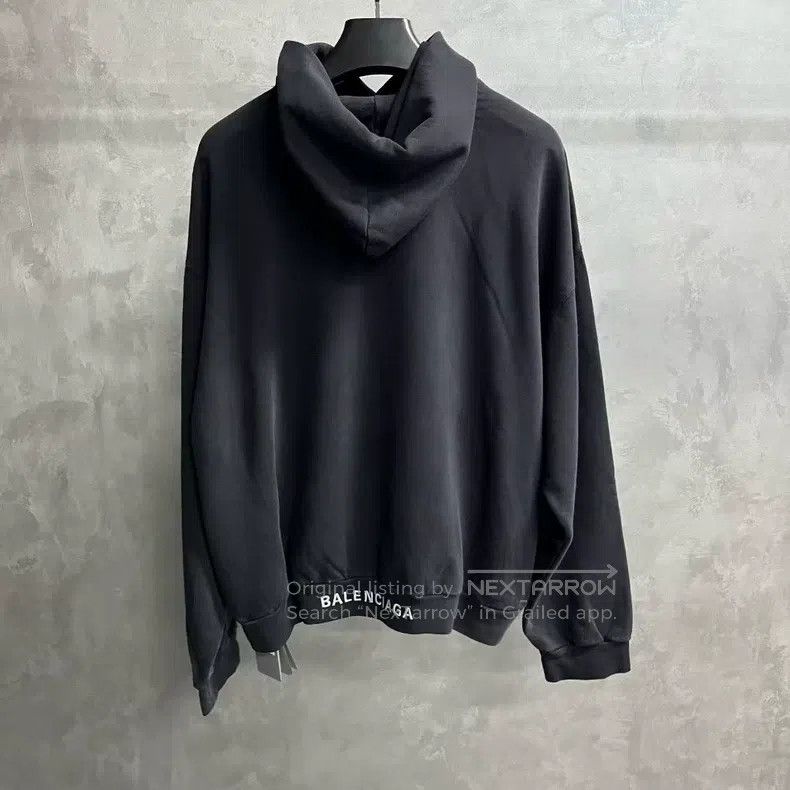 Balenciaga Balenciaga Black Letter Heart Pattern Printed Casual Sweat Size US XS / EU 42 / 0 - 2 Thumbnail