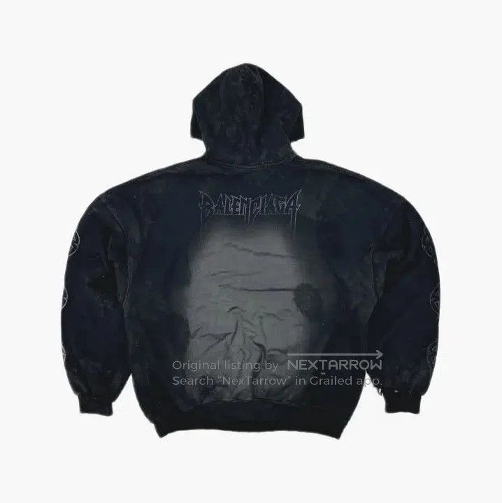 Balenciaga Balenciaga Black Graphic Print Hoodie. Size US M / EU 48-50 / 2 - 2 Thumbnail