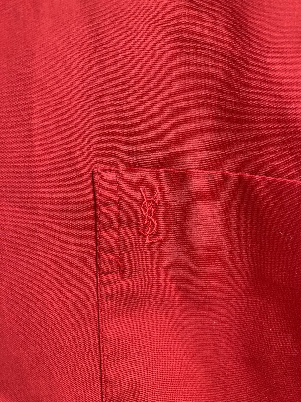 Yves Saint Laurent Summer YSL Shirt Red Button Up Size US L / EU 52-54 / 3 - 2 Thumbnail