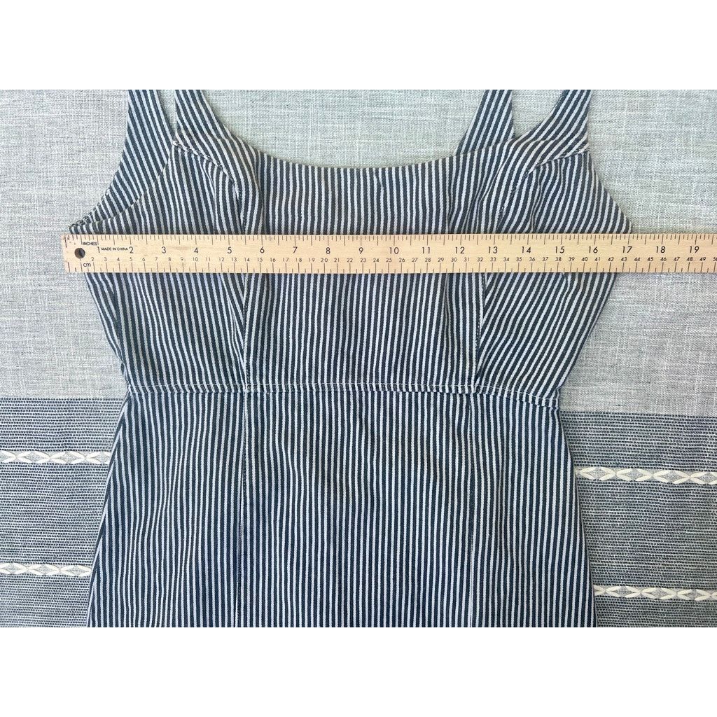 Bdg BDG Urban Outfitters Sleevless Tank Dress M Striped Denim Size M / US 6-8 / IT 42-44 - 11 Thumbnail