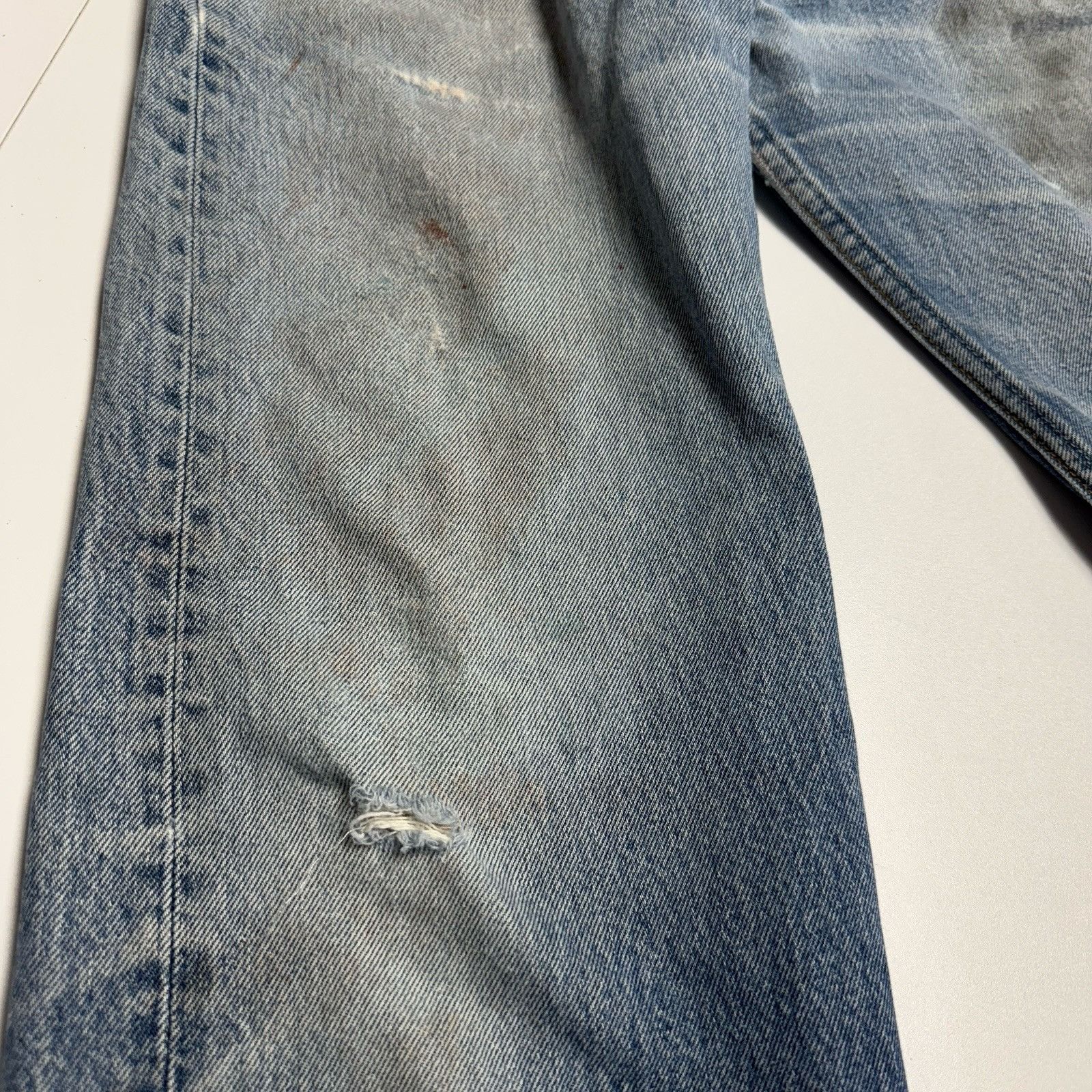 Levi's Vintage 90s Levis 501xx Jeans Made In USA Mens 35x34 (32x30) Size US 35 - 5 Thumbnail