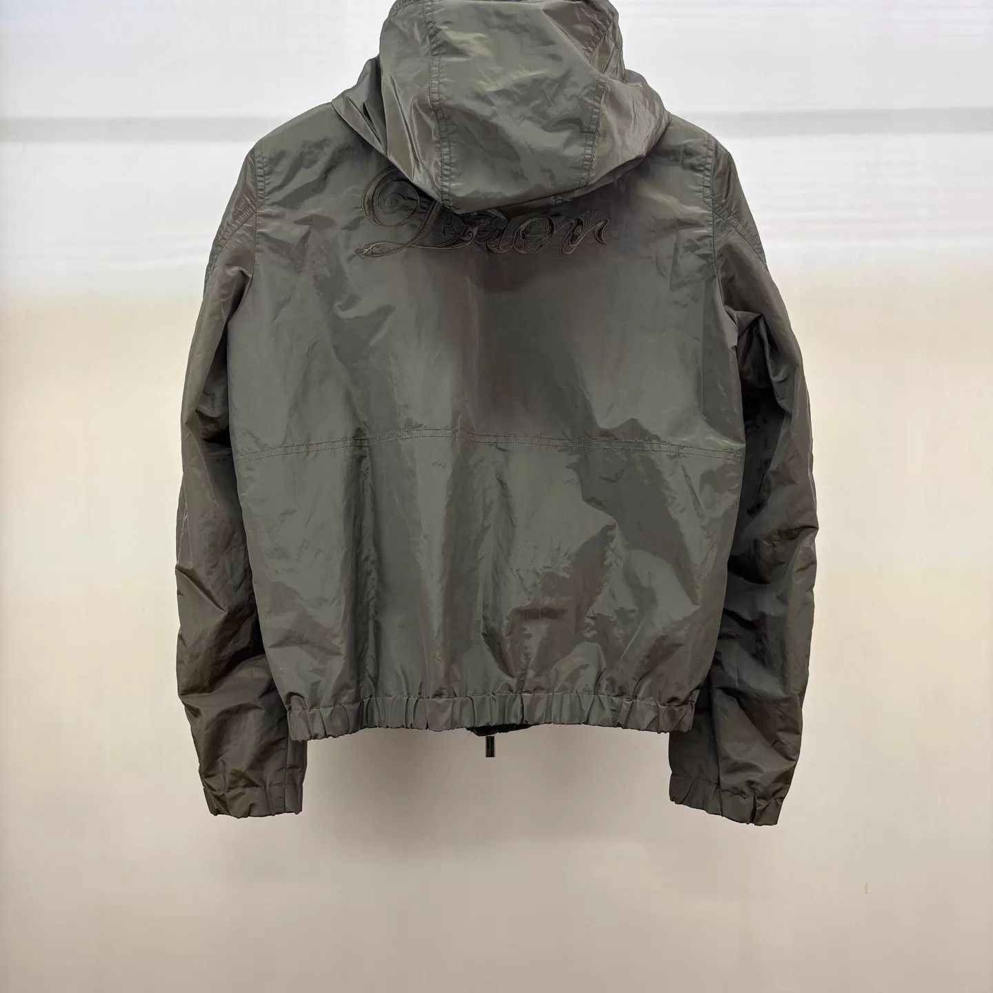 Dior Dior Olive Green Embroidered Logo Hooded Jacket 46 Size US S / EU 44-46 / 1 - 2 Thumbnail