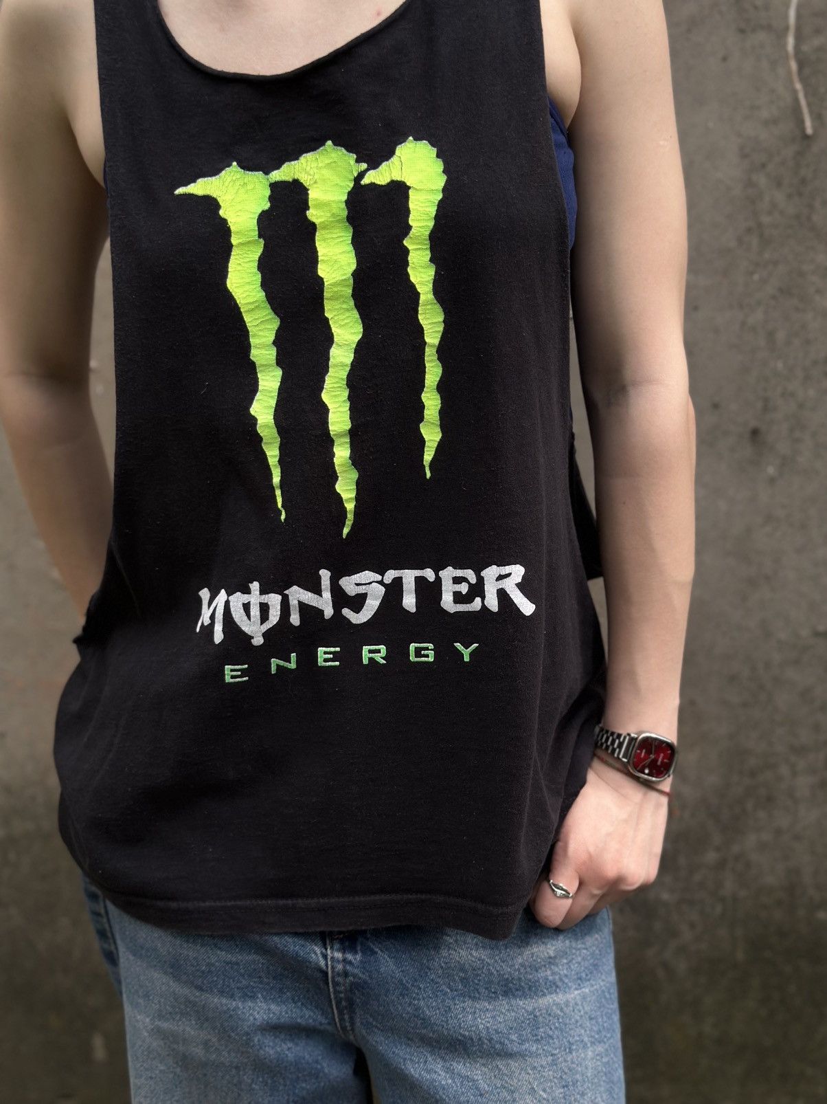 Gentle Monster VTG Band Monster Energy Tank Top Sleeves Big Logo One Size Size US L / EU 52-54 / 3 - 4 Thumbnail