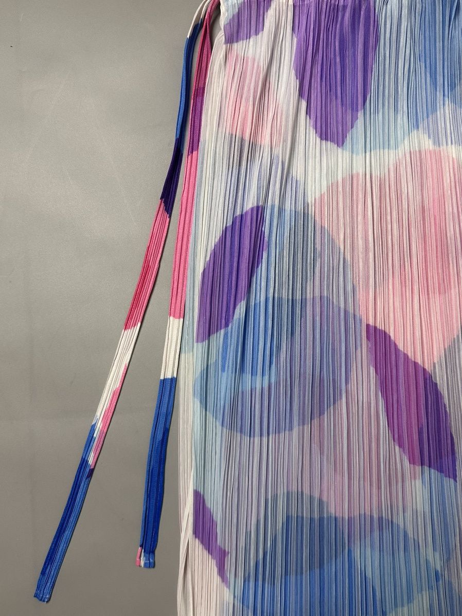 Pleats Please Issey Miyake Issey Miyake Pleats please — Colorful midi skirt Size 24" / US 00 / IT 34 - 6 Thumbnail