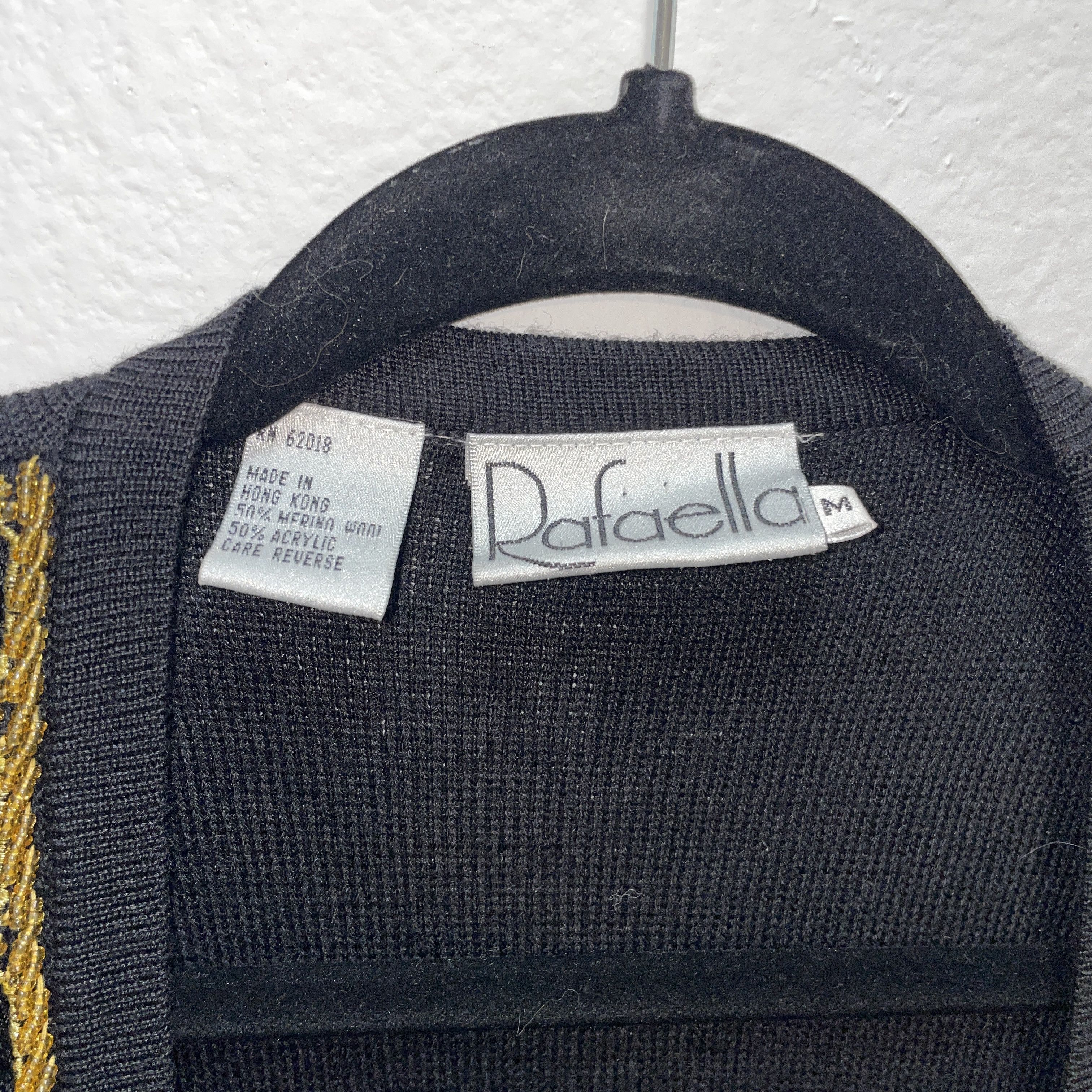 Other Rafaella Black / Gold Vintage 90s Vest Size M / US 6-8 / IT 42-44 - 3 Thumbnail