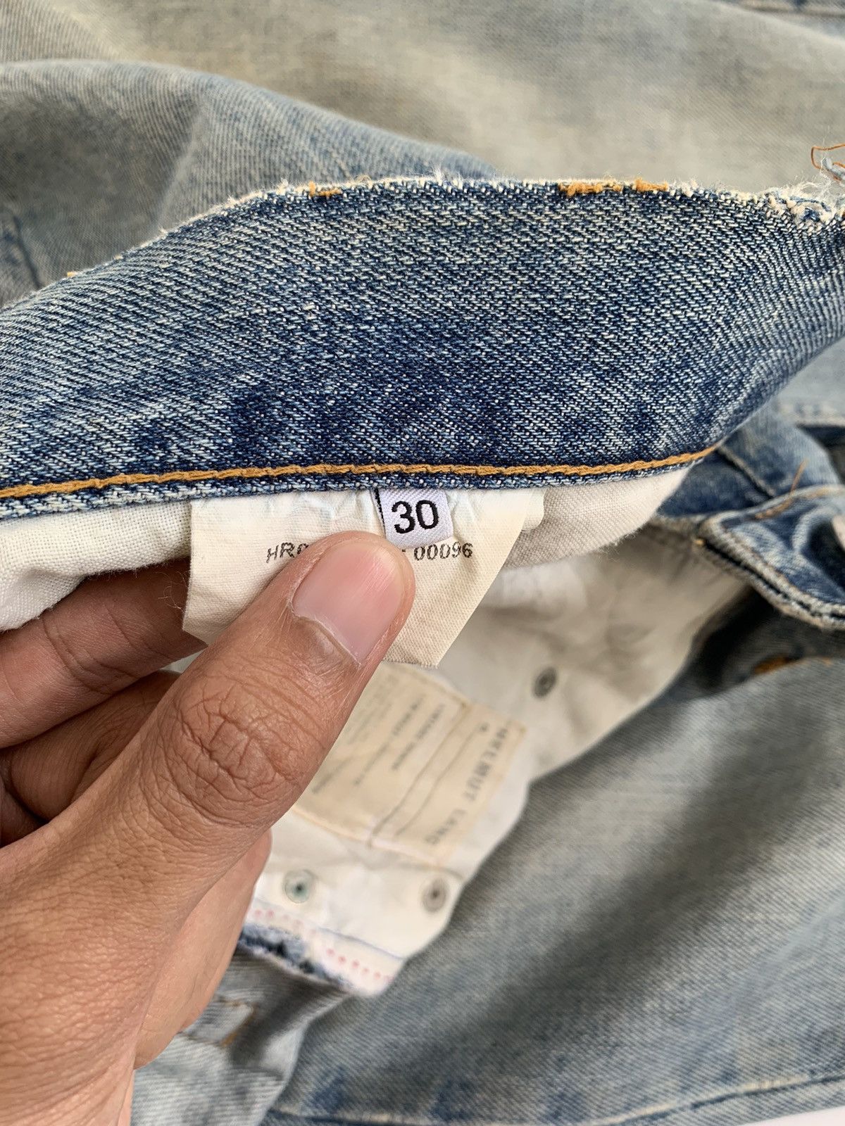 Helmut Lang Vintage Helmut Lang Low Waist Contour Fit Denim Jeans Size US 30 / EU 46 - 4 Thumbnail