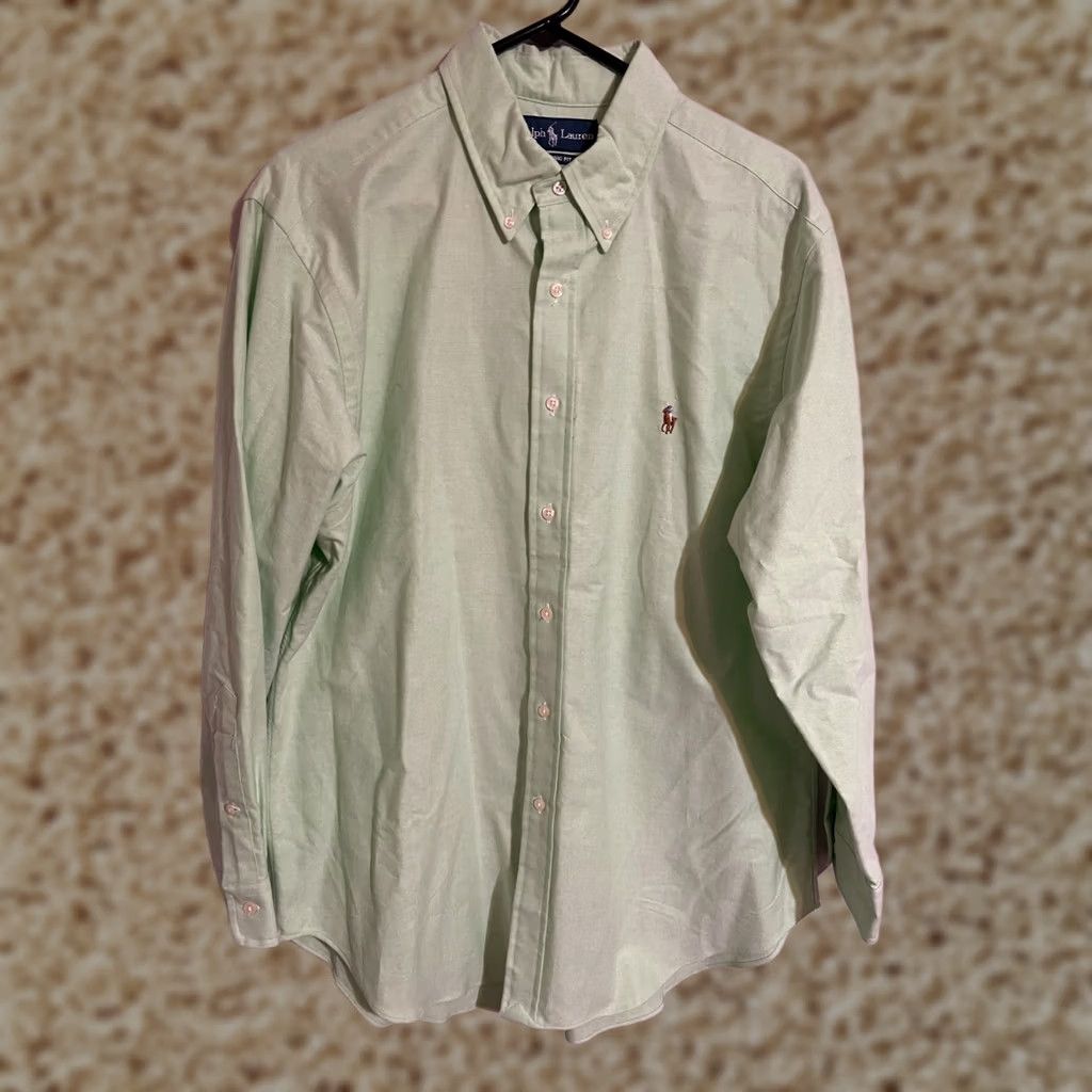 Polo Ralph Lauren Polo Ralph Lauren Classic Fit Dress Shirt Men's 17 32/33 Pastel Green L/S Button Size 46R - 1 Thumbnail