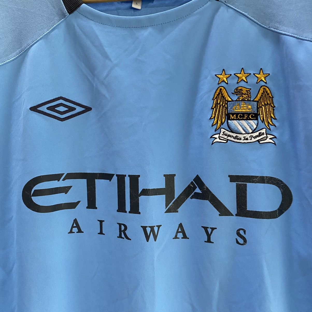 Umbro 2010-2011 Manchester City Jersey Size US L / EU 52-54 / 3 - 5 Thumbnail