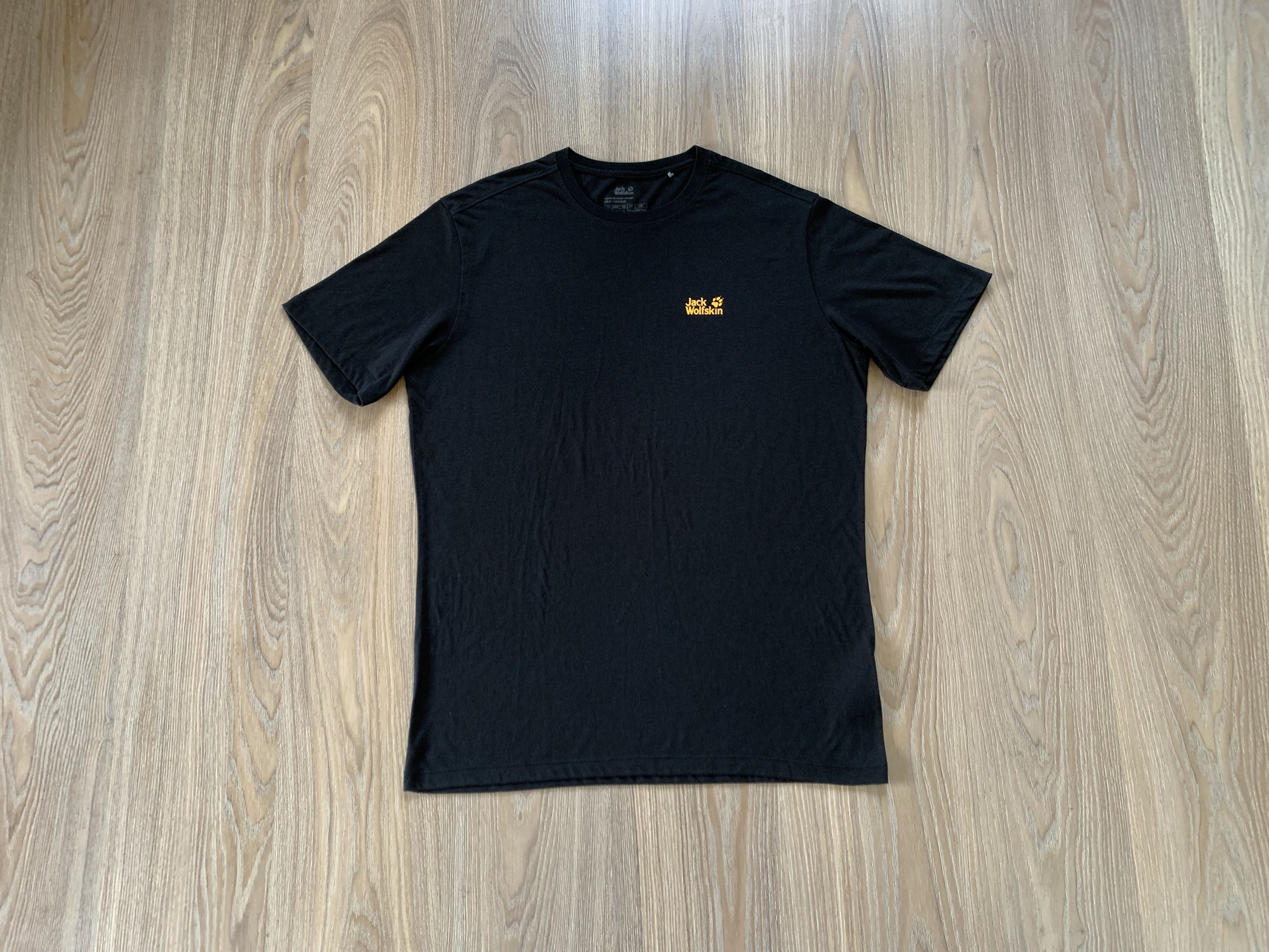 Jack Wolfskin Jack Wolfskin Outdoor Black Short Sleeve T Shirt Size US XL / EU 56 / 4 - 1 Thumbnail
