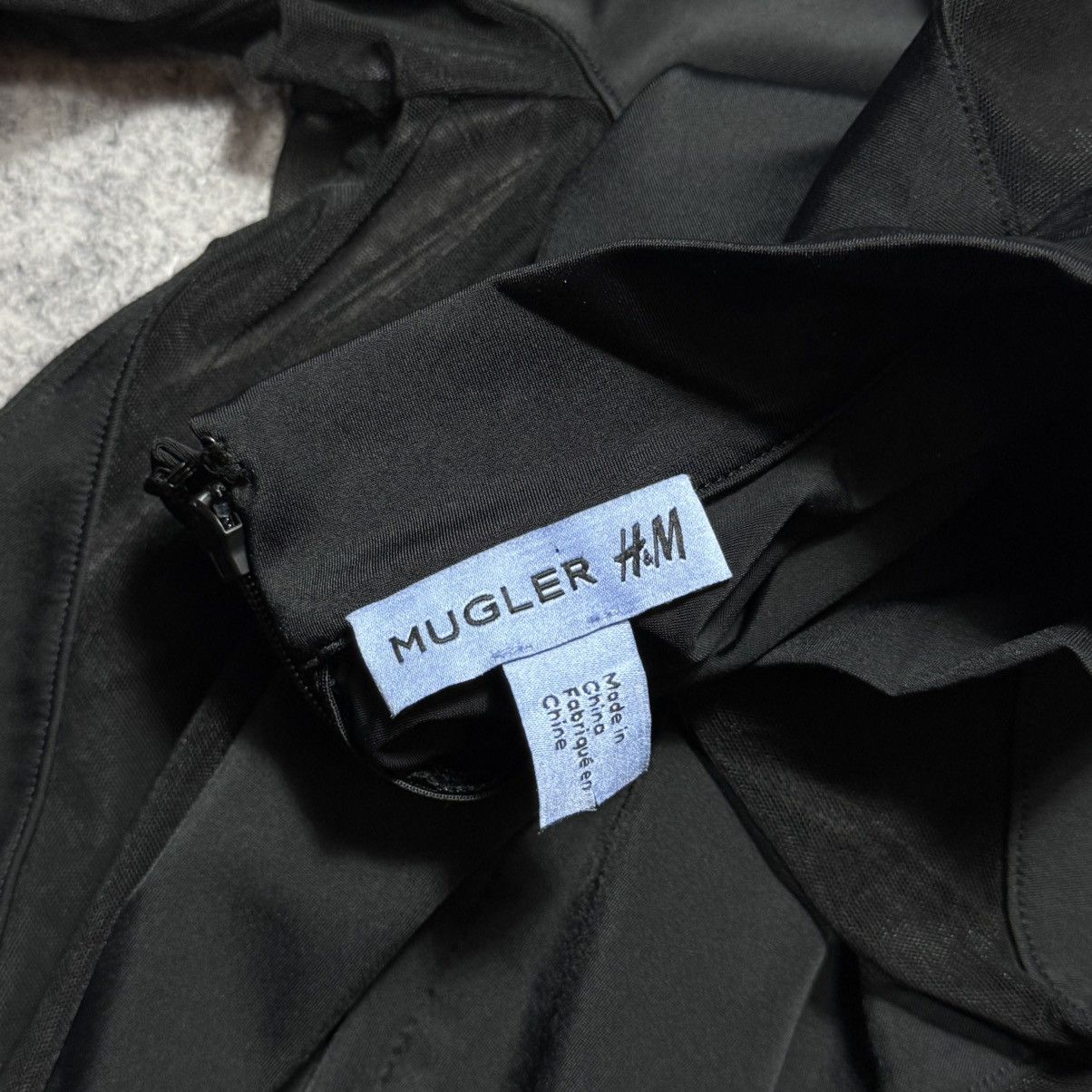 H&M × Mugler Rare Mugler X H&M Black Mesh Panel Bodysuit Size XL / US 12-14 / IT 48-50 - 9 Thumbnail