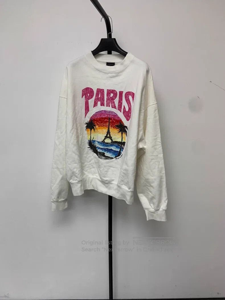 Balenciaga Balenciaga Pattern Alphabet Printed Round Neck Sweatshirt Size US L / EU 52-54 / 3 - 1 Thumbnail