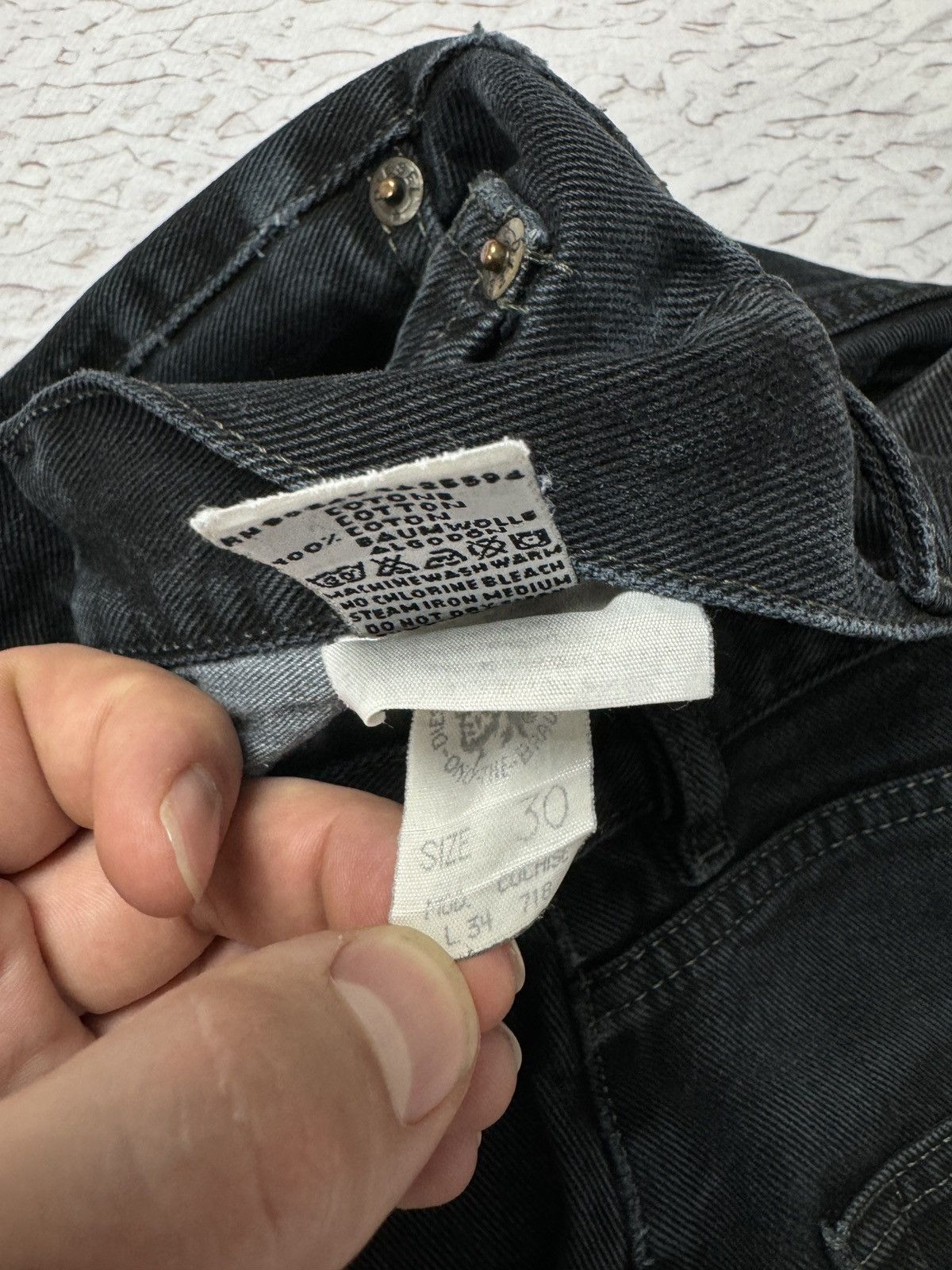 Diesel Diesel vintage faded distressed black denim jeans Size US 30 / EU 46 - 12 Thumbnail