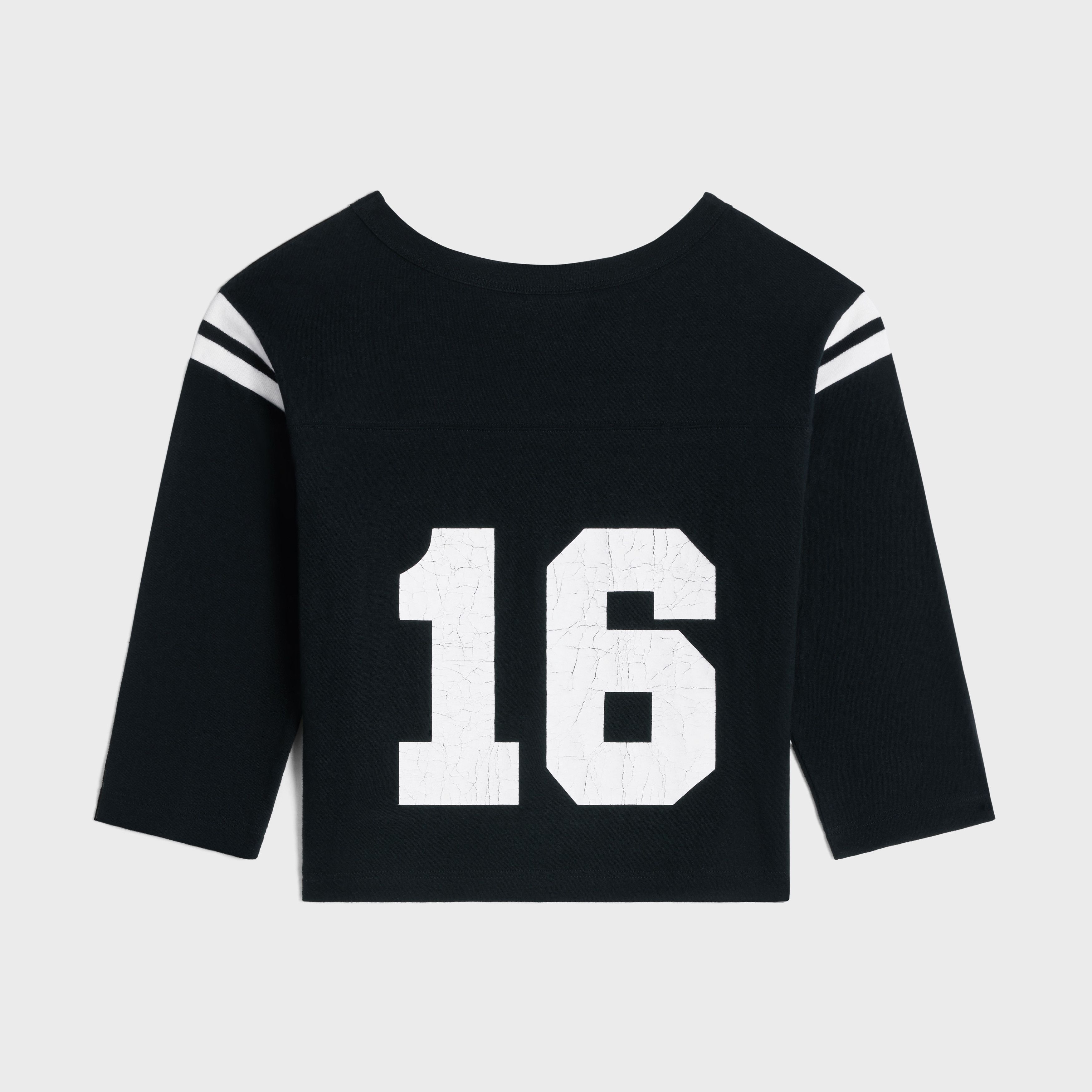 Celine o1bcso1str0925 2X92I668W Paris Boxy T-Shirt in Black/White Size XS / US 0-2 / IT 36-38 - 2 Thumbnail