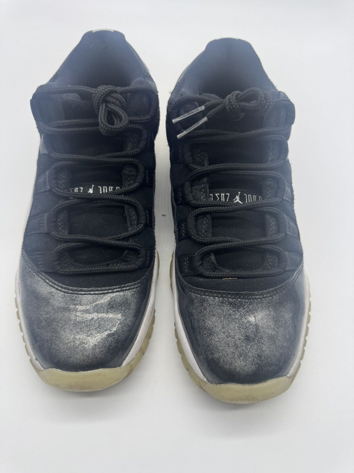Nike Nike Air Jordan Retro 11 GS Baron Low Black Youth Size 5.5 Size US 5.5 / EU 38 - 4 Thumbnail