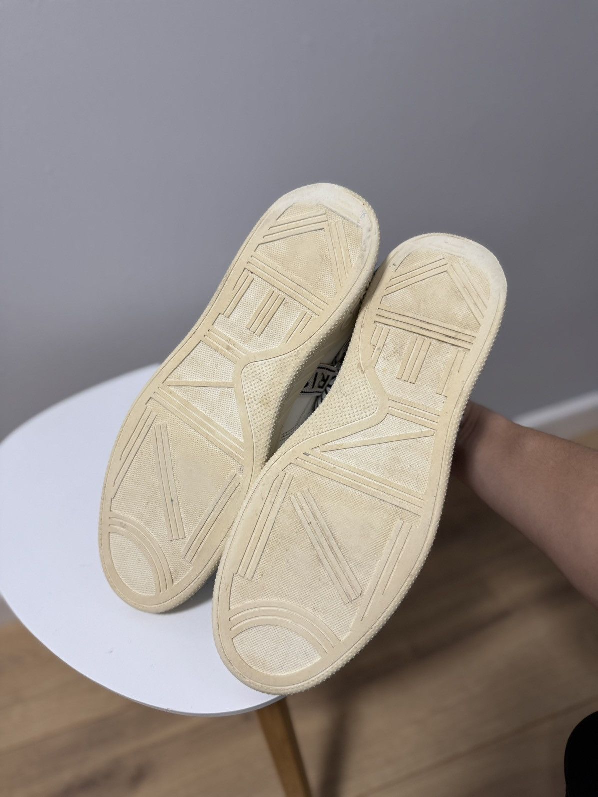 Kenzo KENZO PARIS White Leather Cross Strap Sneakers Trainers Sz43 Size US 10 / EU 43 - 10 Thumbnail