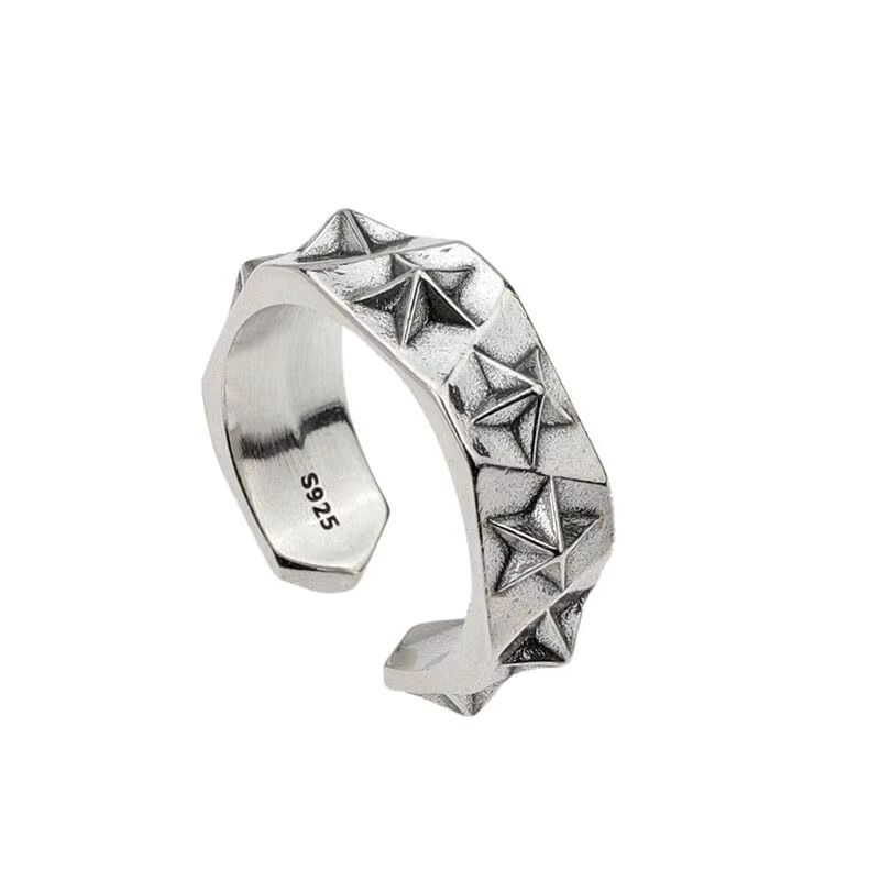 Jewelry Silver Star Rings Size ONE SIZE - 1 Thumbnail