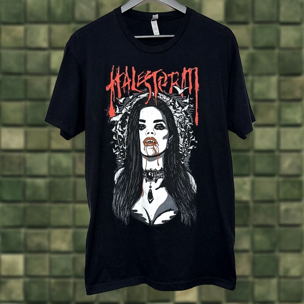 Next Level HALestorm Vampire Metal Band T-Shirt Black Mens L Gothic Emo Shirt Rock Music Size US L / EU 52-54 / 3 - 1 Thumbnail