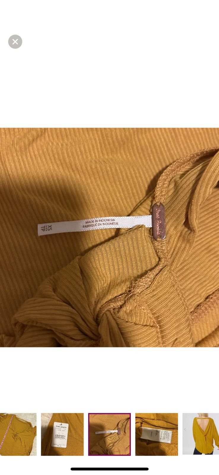 Free People Free people XS untamed gold shimmy shake top Size XS / US 0-2 / IT 36-38 - 8 Thumbnail