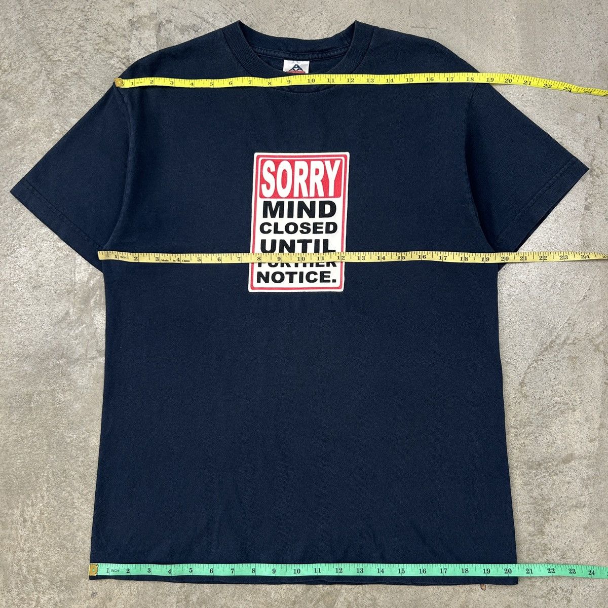Vintage 1990s Wording Tee Size US M / EU 48-50 / 2 - 10 Thumbnail