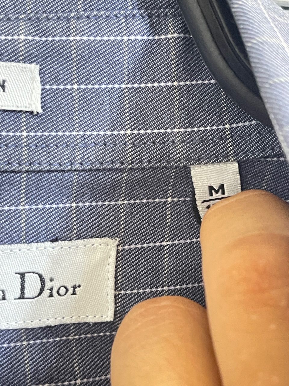 Christian Dior Monsieur 🔥 Christian dior plaid shirt cotton size M navy Size US M / EU 48-50 / 2 - 8 Thumbnail