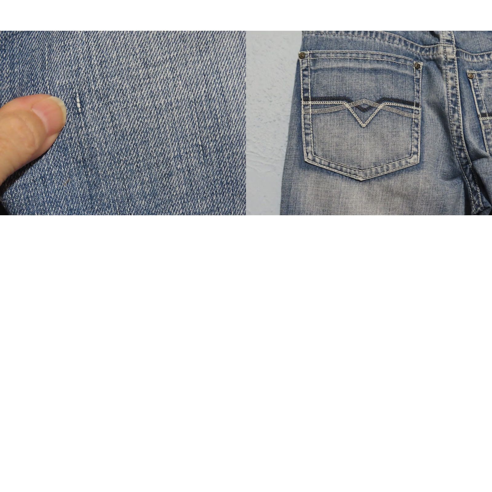Vintage READ Request Premium Jeans Men 36x32 Blue Denim Straight Leg Cotton Polyester Regular/Cotton Jeans Mens Size US 36 / EU 52 - 9 Thumbnail