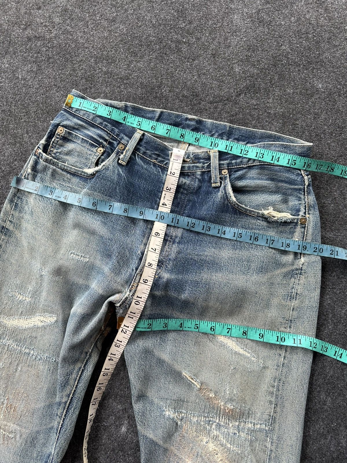 Denime Sale 🔥 Denime Thrashed Reconstruction Denim Size 32 D99 Size US 32 / EU 48 - 3 Thumbnail