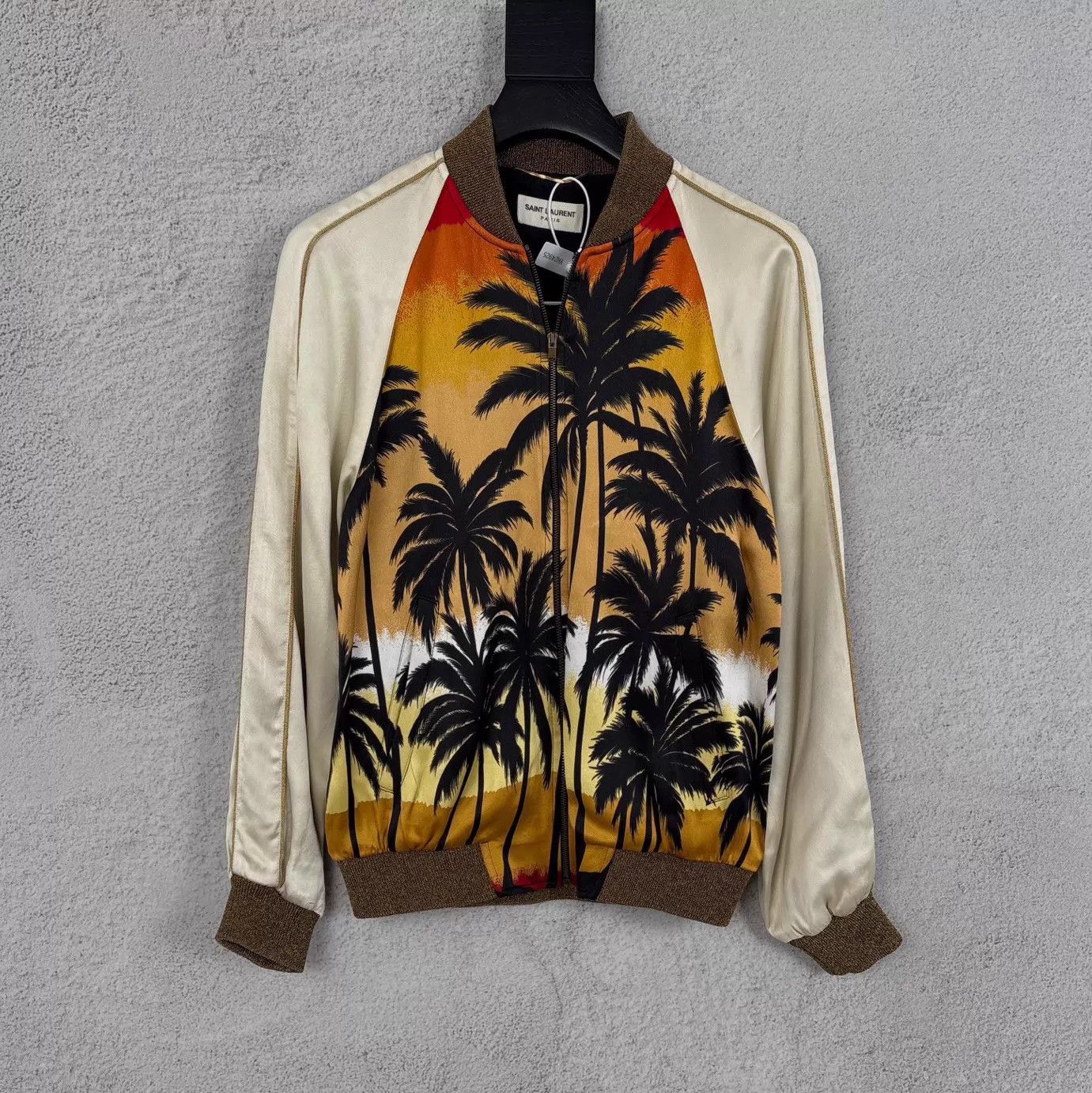 Saint Laurent Paris Saint Laurent Golden Sunset Palm Silk Jacket 38 Size XS / US 0-2 / IT 36-38 - 1 Thumbnail