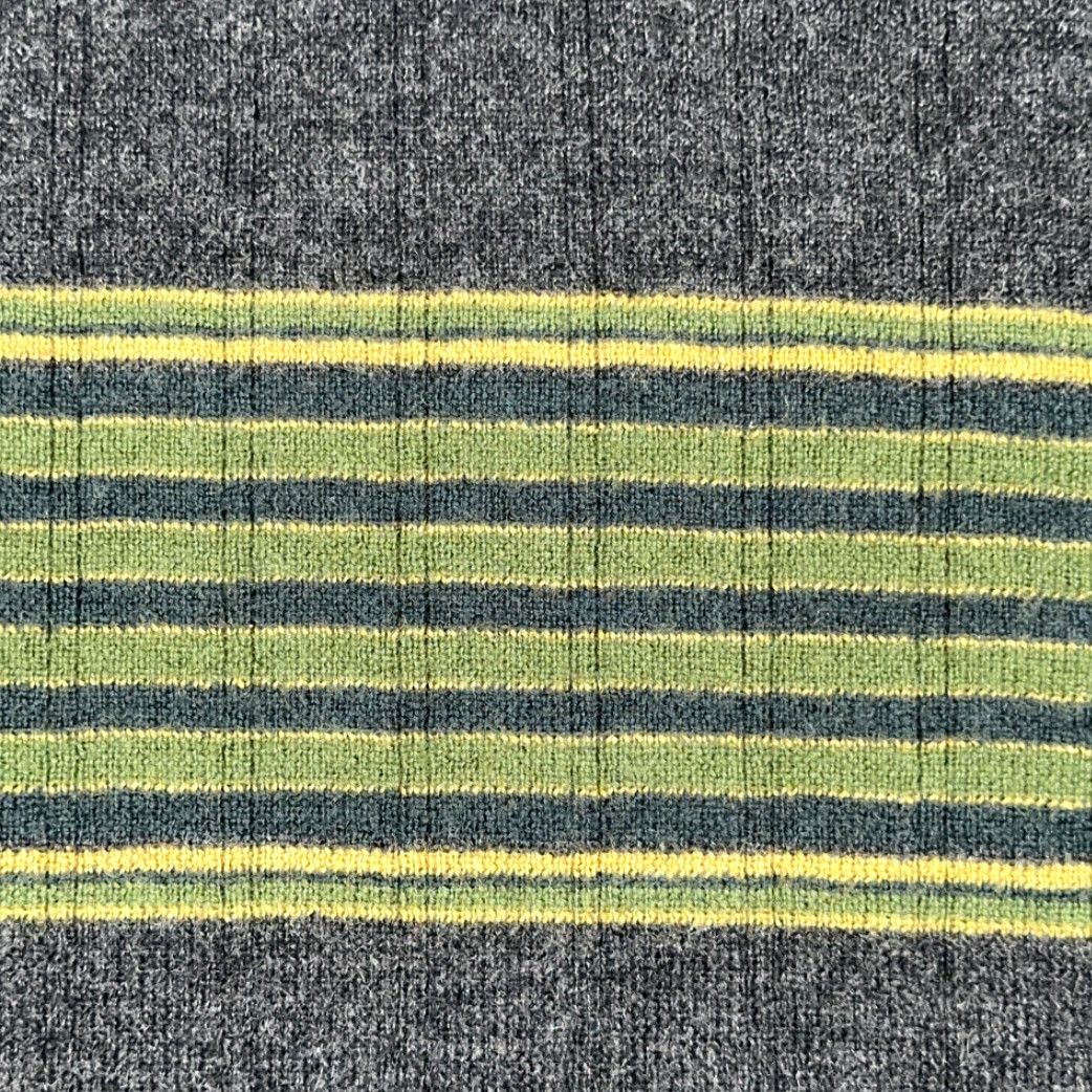 Banana Republic Banana Republic Sweater Womens XL Black Green Wool Turtleneck Y2K Striped Wool Knit Pullover 25in Size XL / US 12-14 / IT 48-50 - 4 Thumbnail
