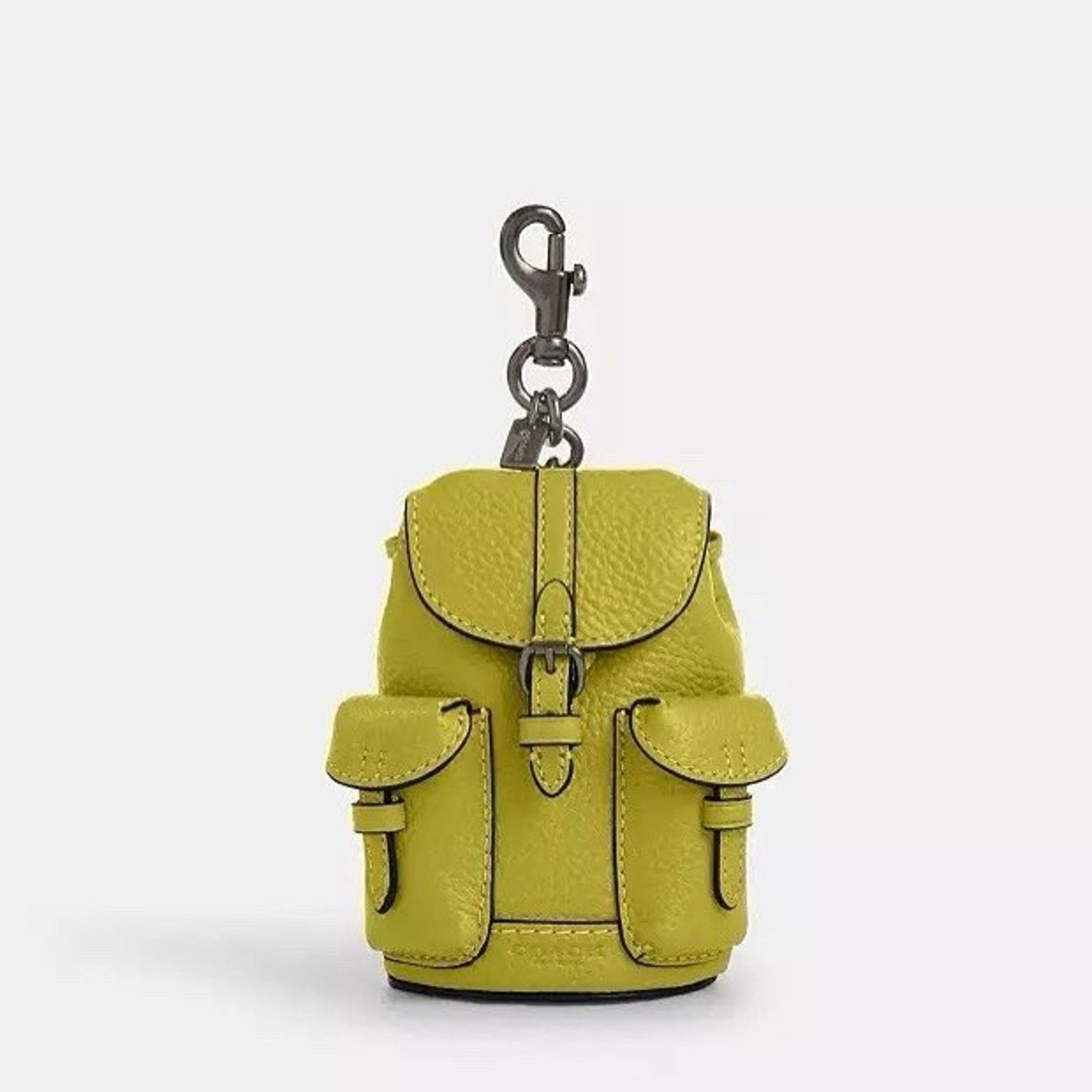 Coach NWT Coach Mini Warner Backpack Bag Charm CBK60 Lime Green Size ONE SIZE - 5 Thumbnail