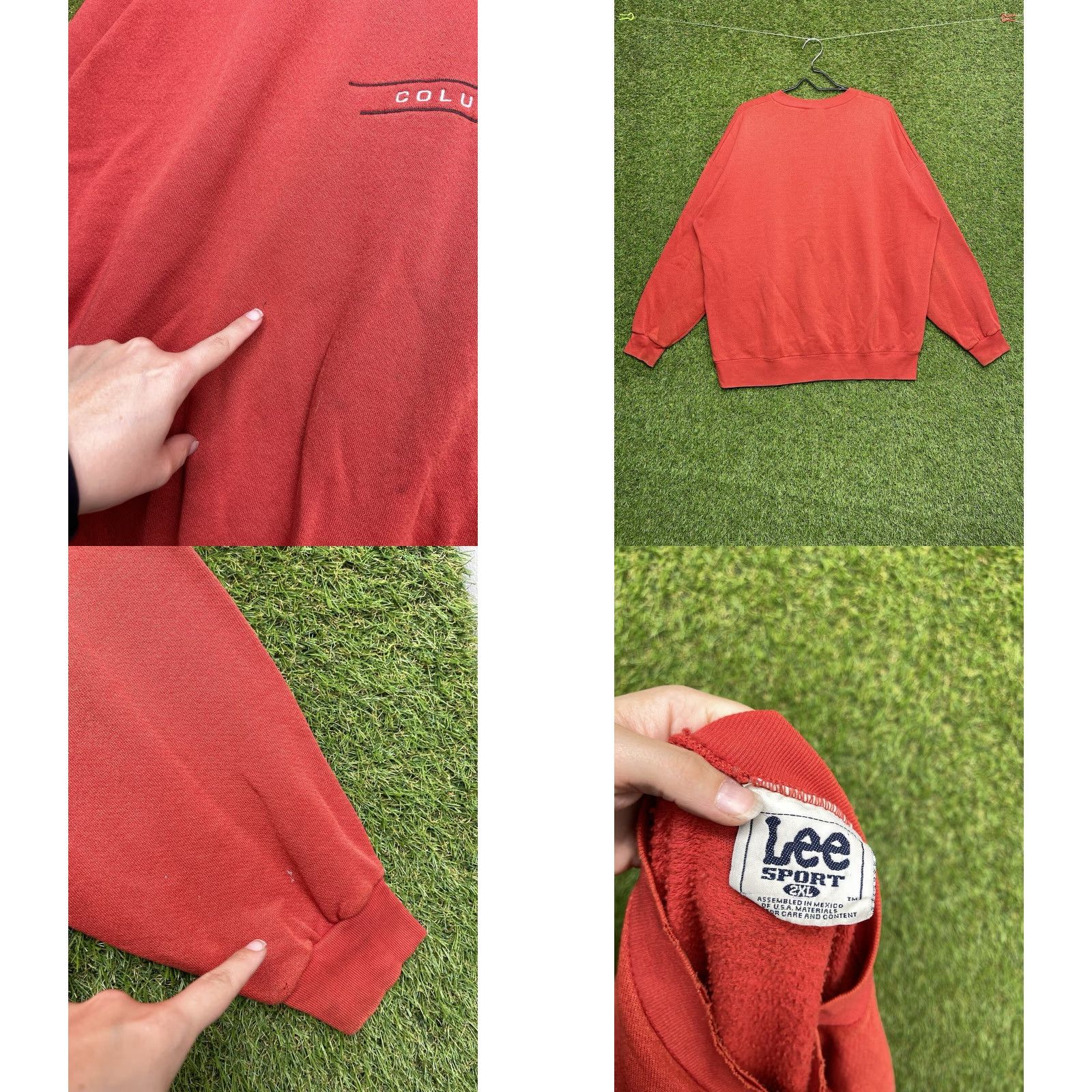 Lee VINTAGE Lee Sweatshirt Mens 2XL Ohio State Buckeyes Red Fleece Logo Embroidered Heavyweight 90s Y2K Sports Size US XXL / EU 58 / 5 - 8 Thumbnail