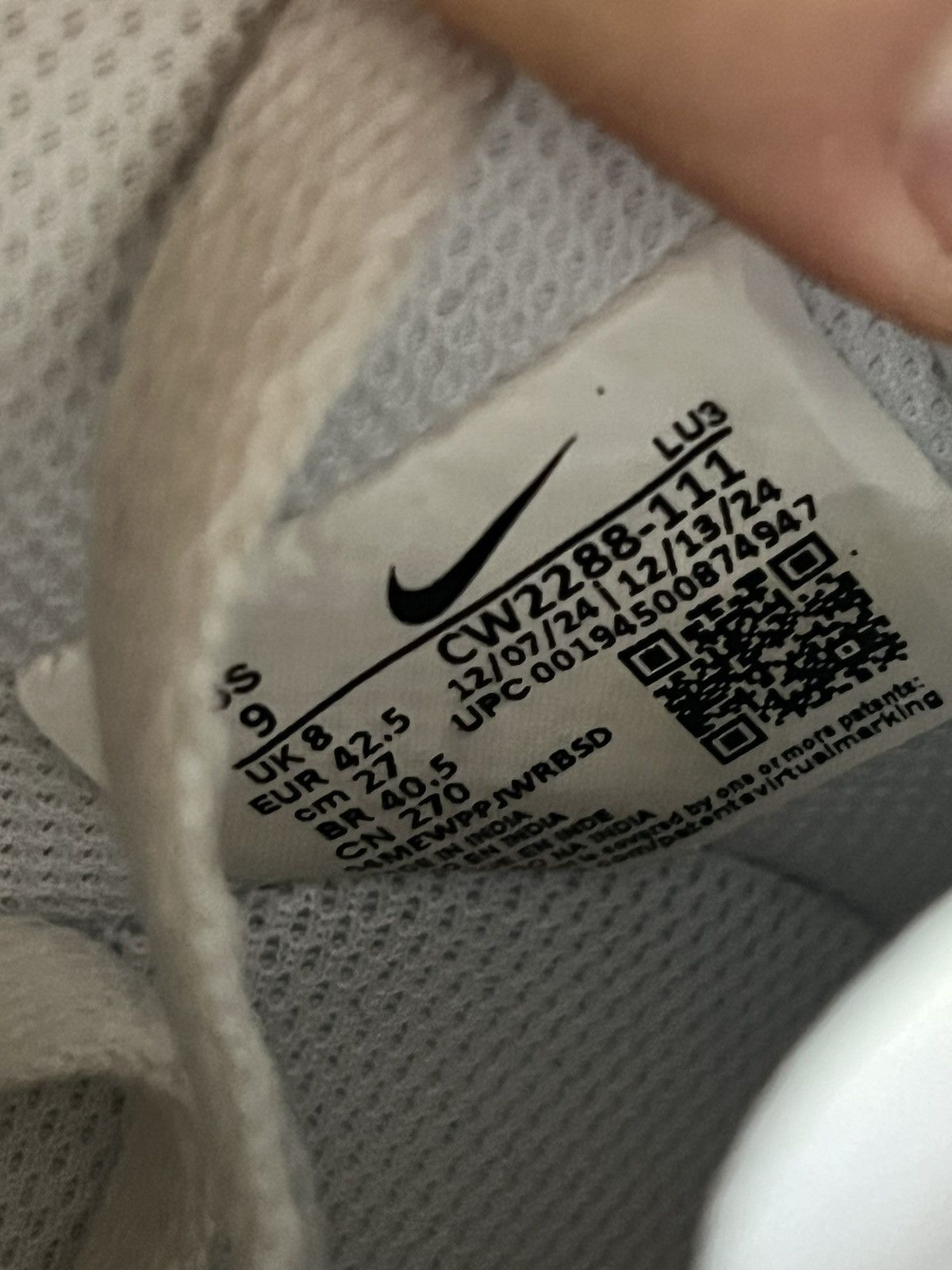 Nike Nike Air Force 1 Triple White AR Leather Sneakers Size US 9 / EU 42 - 15 Thumbnail