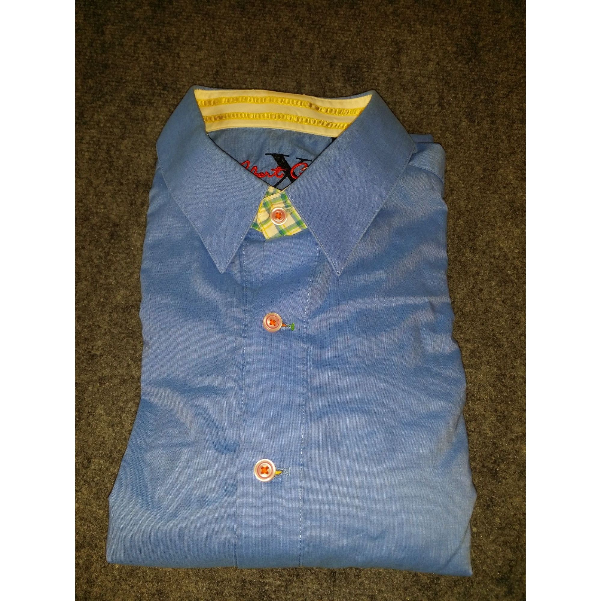 Robert Graham Robert Graham Button Up Shirt Men Sz L Blue Formal Classic W Size US L / EU 52-54 / 3 - 2 Thumbnail