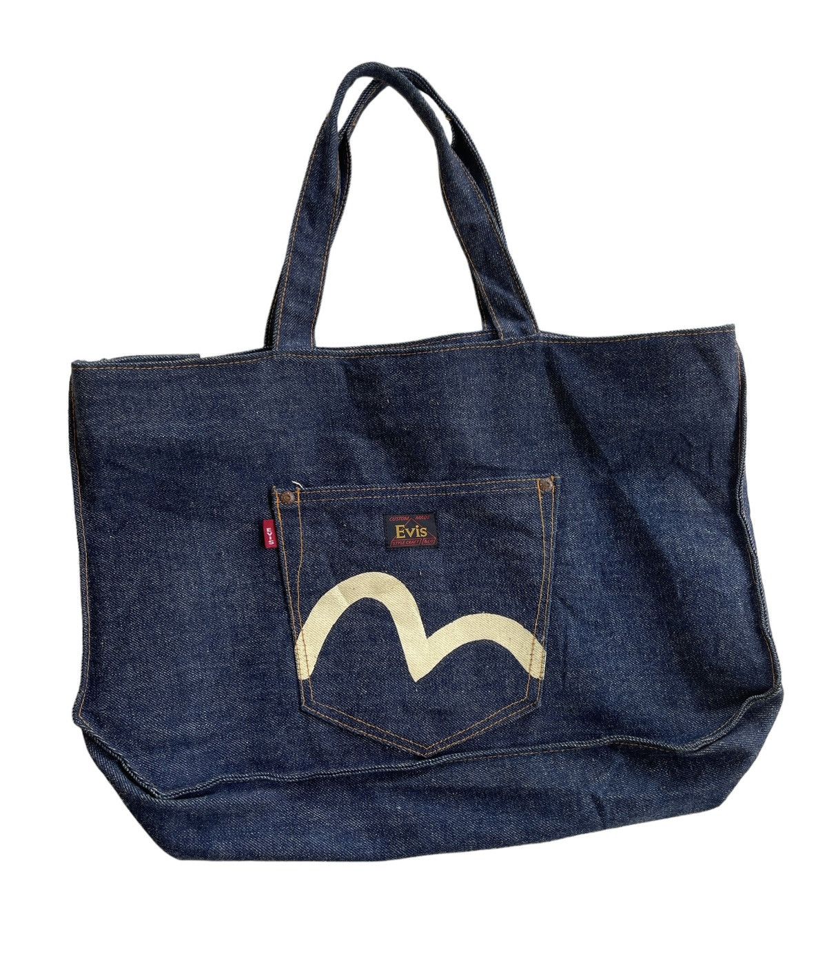 Evisu Vintage Evis Japan Denim Totebag Size ONE SIZE - 2 Thumbnail