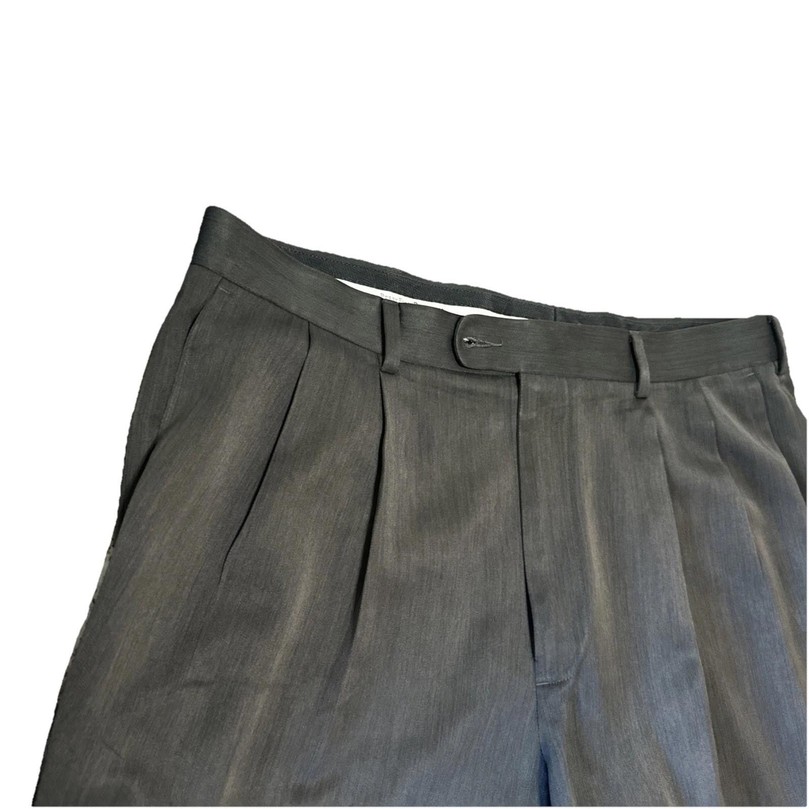 Designer Perry Ellis Portfolio Mens Slacks Dress Pants Gray 40x30 Size US 40 / EU 56 - 1 Thumbnail