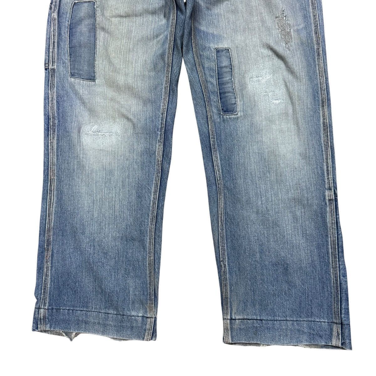 Japanese Brand CONEY Denim Carpenter Patchwork Work Pants Size US 32 / EU 48 - 8 Thumbnail