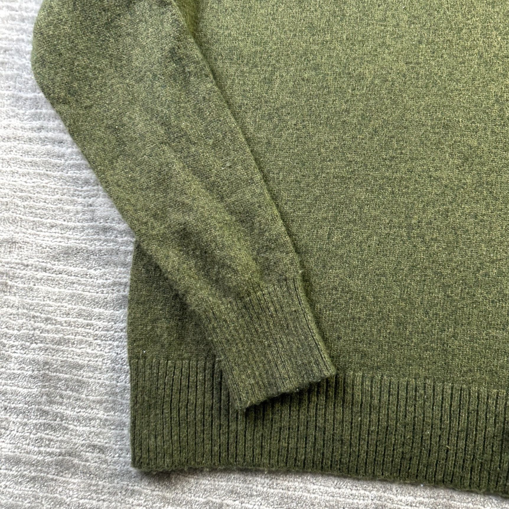 J.Crew J.CREW Sweater Mens Medium Green Lambswool Blend Knit Pullover Crewneck Size US M / EU 48-50 / 2 - 4 Thumbnail