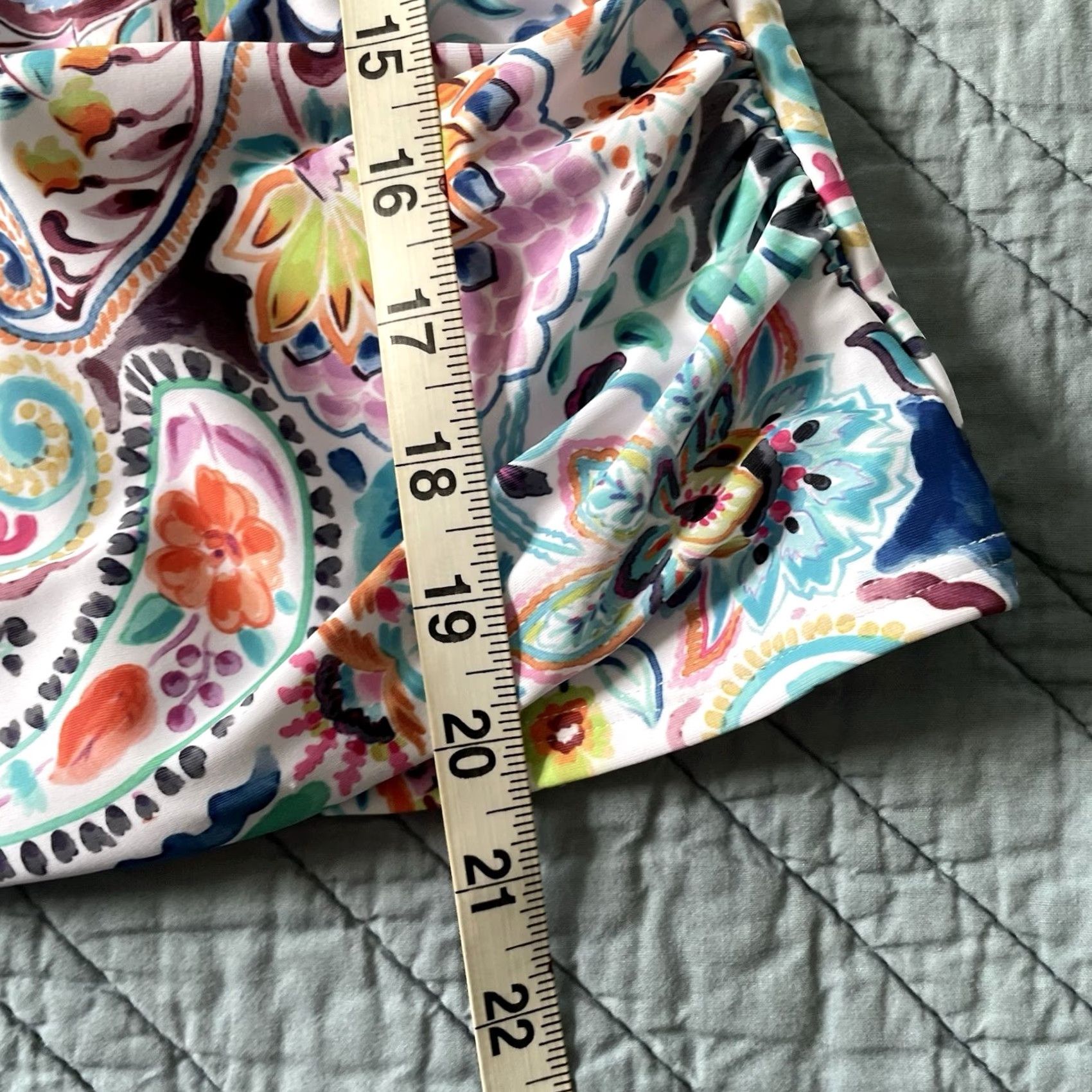 Venus Venus Tankini Top Size 4 Paisley Floral Underwire Adjustable Straps Colorful Tank Woman Multicolor Size S / US 4 / IT 40 - 8 Thumbnail