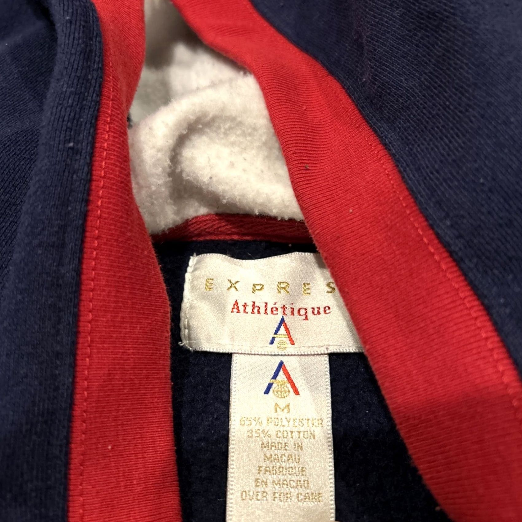 Express VINTAGE Express Sweatshirt Hoodie Mens M Blue Red Pullover 90s Size US M / EU 48-50 / 2 - 3 Thumbnail