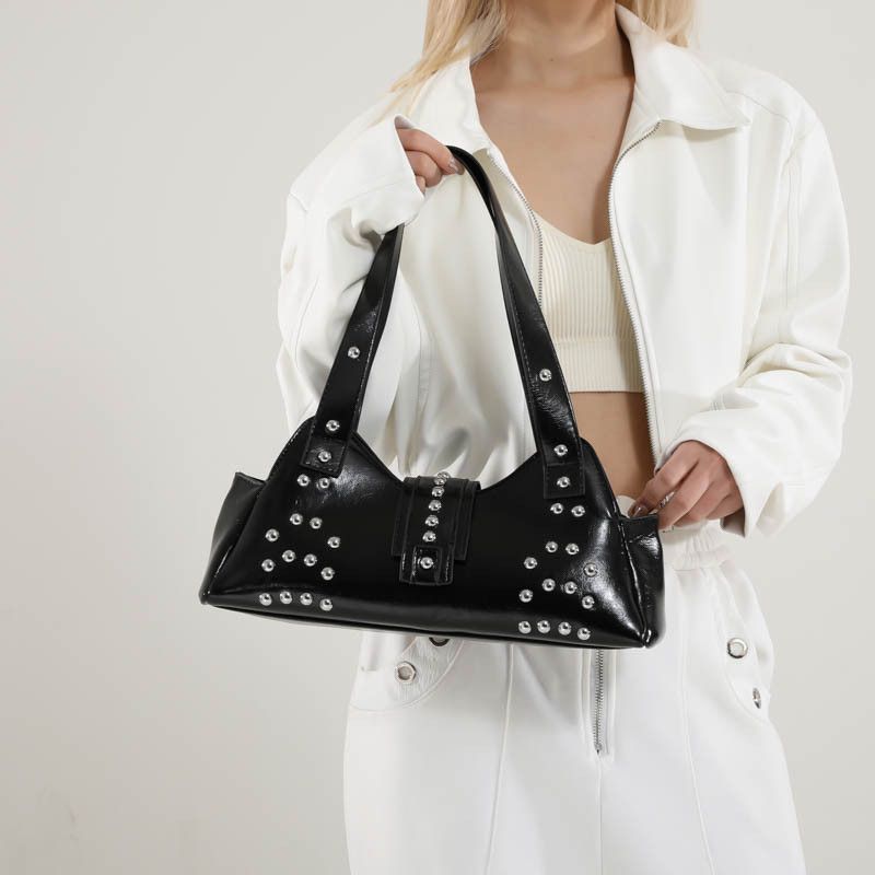 Leather × Vintage 2025 Black Luxury Leather Bag Size ONE SIZE - 3 Thumbnail