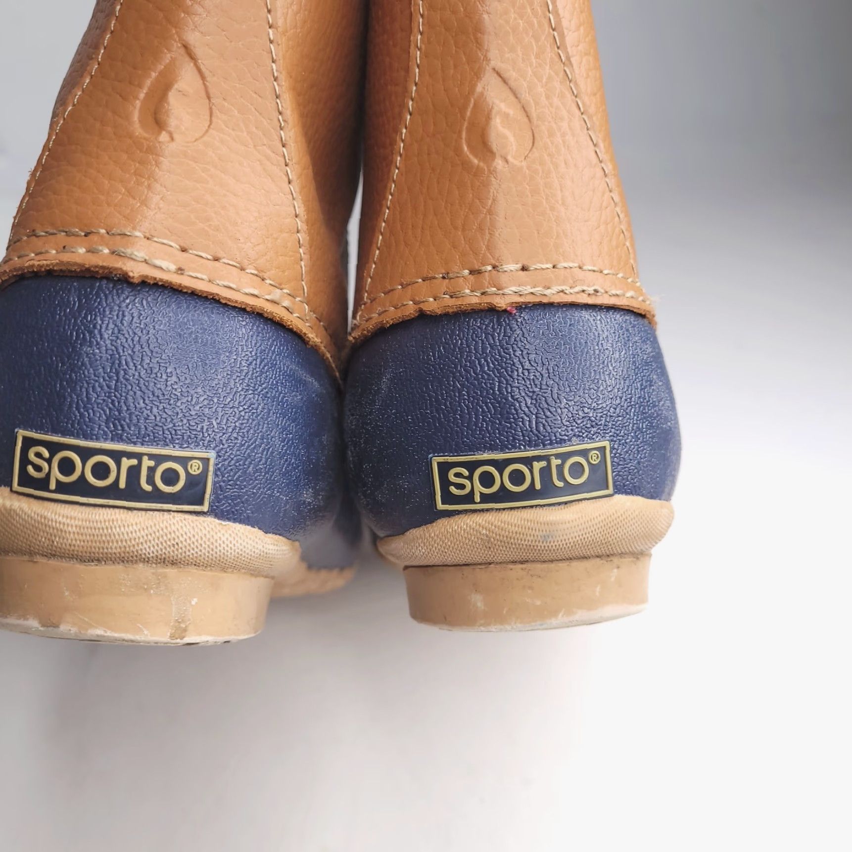 Vintage VINTAGE? Sporto Boots Womens 7 Blue Leather Rubber Duck Rain Boot Flannel Lined Boots Womens 7 Blue Leather Rubber Duck Rain Boot Flannel Lined Size US 7 / IT 37 - 6 Thumbnail