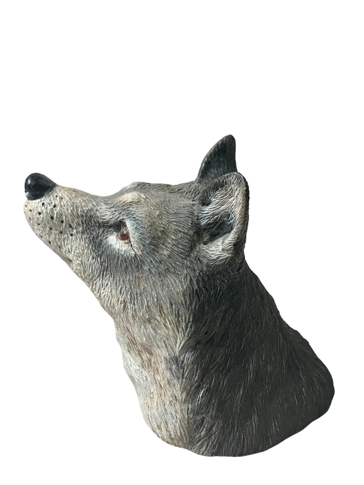Other Realistic Wolf Head Sculpture - Detailed Animal Figurine Size ONE SIZE - 4 Thumbnail