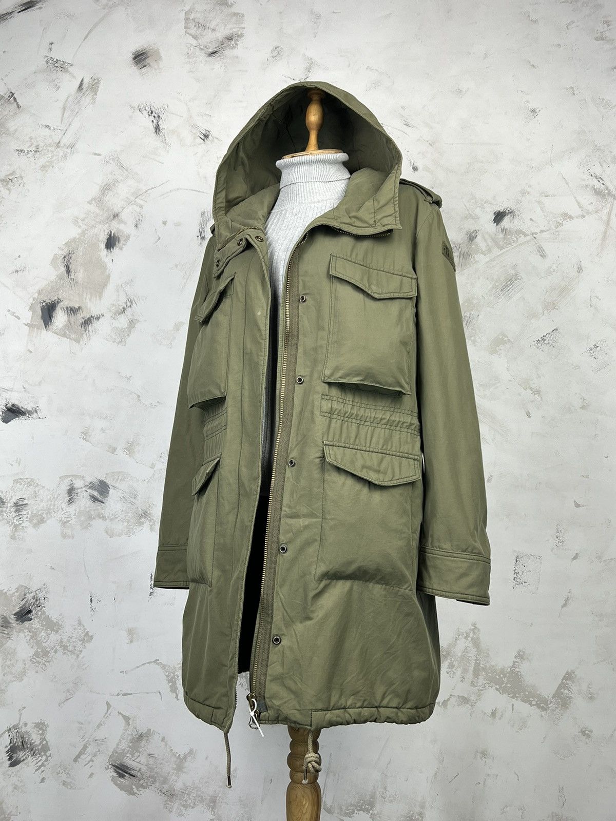 Diesel Vintage Diesel Hooded Parka Jacket Size M - L Size L / US 10 / IT 46 - 1 Thumbnail